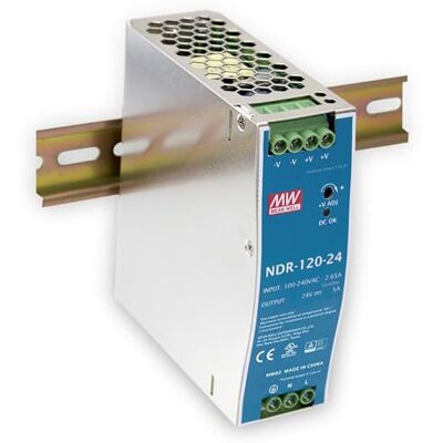 MEAN WELL ndr-120 – 24 120 W Metallic Power Supply Unit Power Supply UMTS (120 W, 90 – 264, metálico, 126 mm, 40 mm, 114 mm) MEAN WELL ndr-120 – 24 120 W Metallic Power Supply Unit Power Supply UMTS (120 W, 90 – 264, metálico, 126 mm, 40 mm, 114 mm)