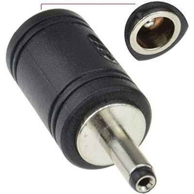 Keple Adaptador de corrente DC de 5,5 mm x 2,1 mm a 3,5 mm x 1,3 mm, fêmea a macho, conversor de potência coaxial para equipamentos de CCTV, câmara de videovigilância, luzes LED, portátil PC Keple Adaptador de corrente DC de 5,5 mm x 2,1 mm a 3,5 mm x 1,3 mm, fêmea a macho, conversor de potência coaxial para equipamentos de CCTV, câmara de videovigilância, luzes LED, portátil PC