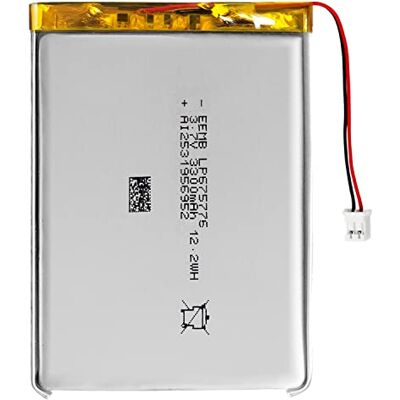 EEMB Bateria 3,7 V 3300 mAh 675776 bateria de lipo recarregável bateria de lítio com conector JST (certificação UL)Verifique se a polaridade do dispositivo corresponde à bateria antes de comprar! EEMB Bateria 3,7 V 3300 mAh 675776 bateria de lipo recarregável bateria de lítio com conector JST (certificação UL)Verifique se a polaridade do dispositivo corresponde à bateria antes de comprar!
