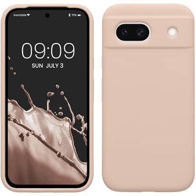 kwmobile Capa Compatível com Google Pixel 8a Case em TPU e Silicone à prova de choque Adequado para carregamento sem fio Rosa Claro Bege kwmobile Capa Compatível com Google Pixel 8a Case em TPU e Silicone à prova de choque Adequado para carregamento sem fio Rosa Claro Bege