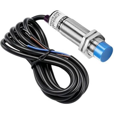 Heschen Interruptor sensor de proximidade capacitiva, , detetor de 10 mm, 10-30 VDC 200 mA, PNP normalmente aberto (NO), 3 cabos Heschen Interruptor sensor de proximidade capacitiva, , detetor de 10 mm, 10-30 VDC 200 mA, PNP normalmente aberto (NO), 3 cabos