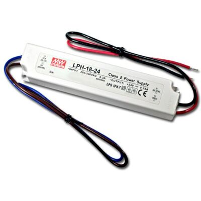 MEAN WELL MeanWell Transformador LED (24 V, 0,75 A, 18 W, IP67) MEAN WELL MeanWell Transformador LED (24 V, 0,75 A, 18 W, IP67)