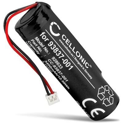 CELLONIC Bateria compatível com Wahl Super Taper Cordless, 93837-001 3400 mAh, 3,7 V, iões de lítio para Wahl Legend, Cordless Magic Clip, Senior Cordless, Sterling 4, designer, Beretto Chrome CELLONIC Bateria compatível com Wahl Super Taper Cordless, 93837-001 3400 mAh, 3,7 V, iões de lítio para Wahl Legend, Cordless Magic Clip, Senior Cordless, Sterling 4, designer, Beretto Chrome