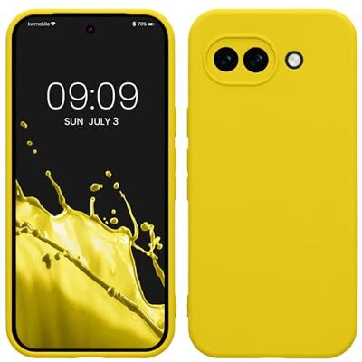 kwmobile Capa Compatível com Google Pixel 10a com Bordas elevadas Suporte para Carregamento sem fio Amarelo Fluorescente Fosco kwmobile Capa Compatível com Google Pixel 10a com Bordas elevadas Suporte para Carregamento sem fio Amarelo Fluorescente Fosco