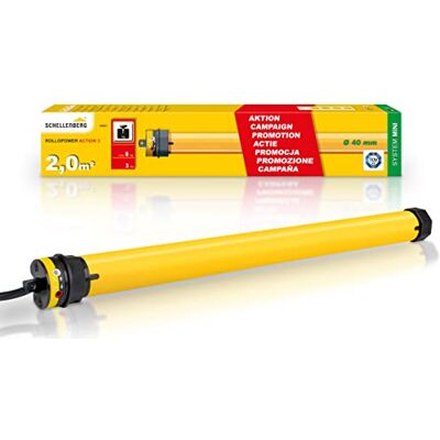 Schellenberg Motor tubular para persianas de enrolar Rollopower ACTION Mini com 3 metros de Newton Schellenberg Motor tubular para persianas de enrolar Rollopower ACTION Mini com 3 metros de Newton