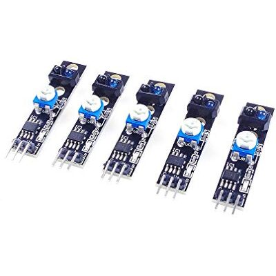 ANGEEK 5 unidades KY-033 linhas Folger Line Tracking sensor módulo TCRT5000 para Arduino ANGEEK 5 unidades KY-033 linhas Folger Line Tracking sensor módulo TCRT5000 para Arduino