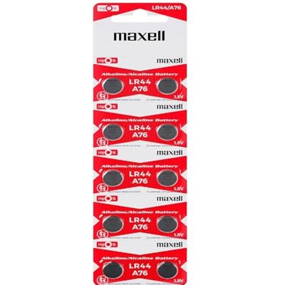 Maxell Pilhas de botão AG 13, 1,5 V, 110 mAh, AlMn Maxell Pilhas de botão AG 13, 1,5 V, 110 mAh, AlMn