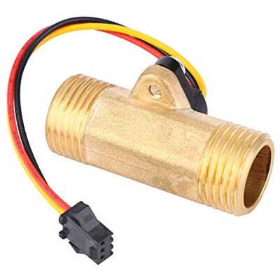 Garosa Interruptor sensor efeito Hall para fluxo de água, medidor de fluxo industrial G1/2", medidor de água com rosca macho, sensor de fluxo 1-30 L/min, medidor de fluxo de água fria Garosa Interruptor sensor efeito Hall para fluxo de água, medidor de fluxo industrial G1/2", medidor de água com rosca macho, sensor de fluxo 1-30 L/min, medidor de fluxo de água fria