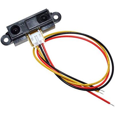 ARCELI GP2Y0A21YK0F Sensor de distância analógico IR de Sharp 10-80 cm cabo compatível com Arduino ARCELI GP2Y0A21YK0F Sensor de distância analógico IR de Sharp 10-80 cm cabo compatível com Arduino