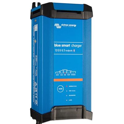 Victron Energy Blue Smart IP22 12 volts 15 amperes 230 V, carregador de bateria de 3 saídas CEE 7/7, Bluetooth Victron Energy Blue Smart IP22 12 volts 15 amperes 230 V, carregador de bateria de 3 saídas CEE 7/7, Bluetooth