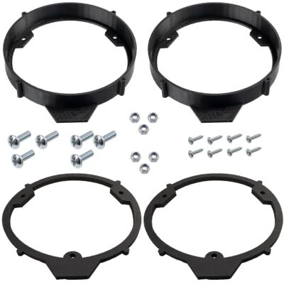 AERZETIX Conjunto de 2 adaptadores/suportes para altifalantes Ø 165 mm compatível com Mercedes A-Class W176, CLA W117 (portas dianteiras e traseiras) e E-Class W212 (traseiras) AERZETIX Conjunto de 2 adaptadores/suportes para altifalantes Ø 165 mm compatível com Mercedes A-Class W176, CLA W117 (portas dianteiras e traseiras) e E-Class W212 (traseiras)