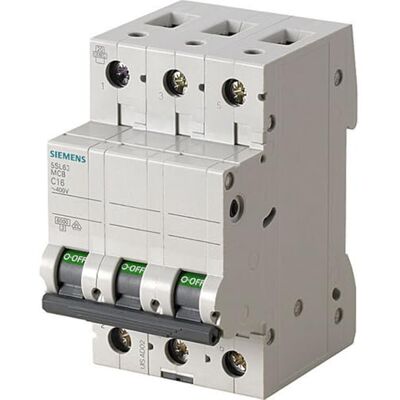 Siemens Automático magnetotermico 400v 6ka 3 polos B 16a Siemens Automático magnetotermico 400v 6ka 3 polos B 16a