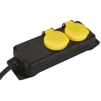 Unitec Extensão (IP44, 1,5 m, H07RN-F3G1,5 mm²), preto e amarelo Unitec Extensão (IP44, 1,5 m, H07RN-F3G1,5 mm²), preto e amarelo