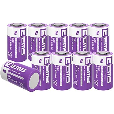 EEMB 10 unidades CR2 pilha de lítio de 3V CR15h270, não recarregável EEMB 10 unidades CR2 pilha de lítio de 3V CR15h270, não recarregável