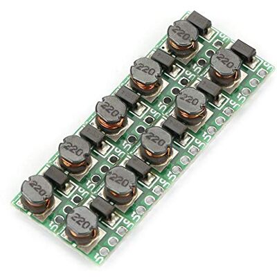 Walfront DC-DC 0,9-5 V a 5 V Boost conversor módulo regulador de voltagem T64 módulo de fonte de alimentação ajustável placa de circuito, 10 unidades Walfront DC-DC 0,9-5 V a 5 V Boost conversor módulo regulador de voltagem T64 módulo de fonte de alimentação ajustável placa de circuito, 10 unidades