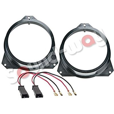 sound-way Kit montagem altifalantes suportes adaptadores 165 mm com cabos Citroen Berlingo / Peugeot Partner sound-way Kit montagem altifalantes suportes adaptadores 165 mm com cabos Citroen Berlingo / Peugeot Partner
