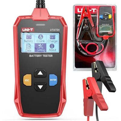 Uni-T rend Battery Tester UT673A UT675A UT677A Car Battery Tester Charger Analyzer 12 V 24 V Voltage Battery Tester Charging Scanner Tool (UT673A) Uni-T rend Battery Tester UT673A UT675A UT677A Car Battery Tester Charger Analyzer 12 V 24 V Voltage Battery Tester Charging Scanner Tool (UT673A)