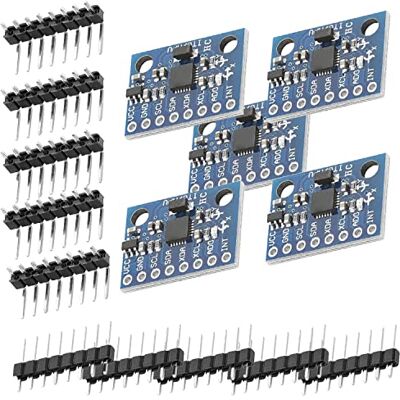 AZDelivery GY-521 Módulo compatível com MPU-6050 giroscópio 3 eixos e sensor acelerador compatível com Arduino com E-Book incluído! AZDelivery GY-521 Módulo compatível com MPU-6050 giroscópio 3 eixos e sensor acelerador compatível com Arduino com E-Book incluído!
