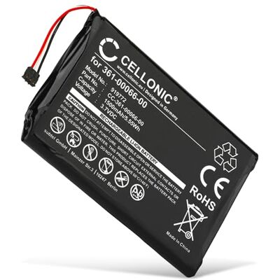 CELLONIC Bateria compatível com Garmin Camper 760, DEZL 770LM, 361-00066-00 1500 mAh, 3,7 V, iões de lítio para Garmin Nüvi 2689LMT, 2797, 2689, 2797LMT, NüviCam LM, Camper 760LM, NüviCam LMTHD, 2757 CELLONIC Bateria compatível com Garmin Camper 760, DEZL 770LM, 361-00066-00 1500 mAh, 3,7 V, iões de lítio para Garmin Nüvi 2689LMT, 2797, 2689, 2797LMT, NüviCam LM, Camper 760LM, NüviCam LMTHD, 2757