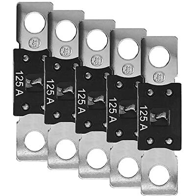 Offgridtec Conjunto de 5 fusíveis Mega-Fuse de 125 A, 32 V. Offgridtec Conjunto de 5 fusíveis Mega-Fuse de 125 A, 32 V.