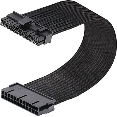 J&D ATX 24 Pin Motherboard extensão cabo de alimentação, macho para fêmea 30 cm J&D ATX 24 Pin Motherboard extensão cabo de alimentação, macho para fêmea 30 cm