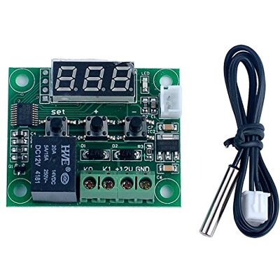 DollaTek -50 a 110 ° C W1209 DC 12 V mini termostato digital de controlo de temperatura controlador do interruptor do módulo do sensor DollaTek -50 a 110 ° C W1209 DC 12 V mini termostato digital de controlo de temperatura controlador do interruptor do módulo do sensor
