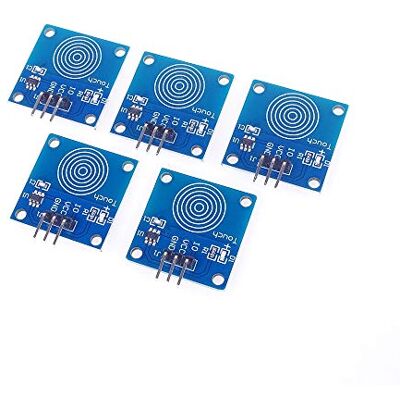 ANGEEK 5 unidades TTP223B sensor de toque digital capacitivo para Arduino ANGEEK 5 unidades TTP223B sensor de toque digital capacitivo para Arduino
