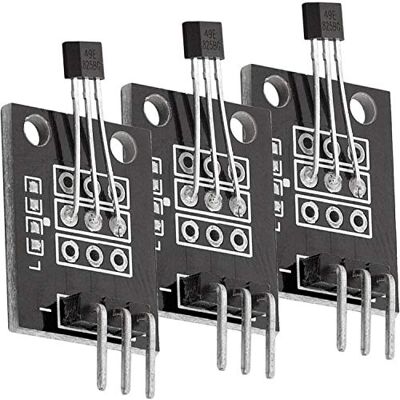 AZDelivery 3 x KY-035 Módulo de sensor magnético Hall analógico compatível com Arduino com E-Book incluído! AZDelivery 3 x KY-035 Módulo de sensor magnético Hall analógico compatível com Arduino com E-Book incluído!