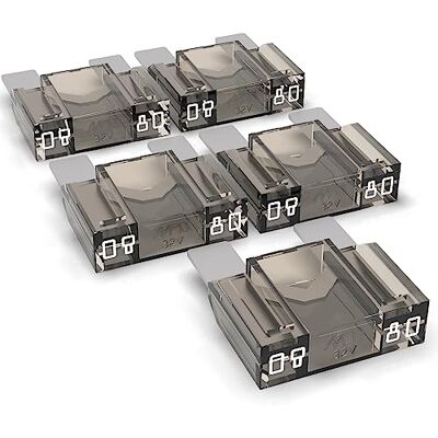 AUPROTEC Maxi FuSJFS 20A 80A seleção de lâminas fusível: 80A Ampere branco, 5 peças AUPROTEC Maxi FuSJFS 20A 80A seleção de lâminas fusível: 80A Ampere branco, 5 peças