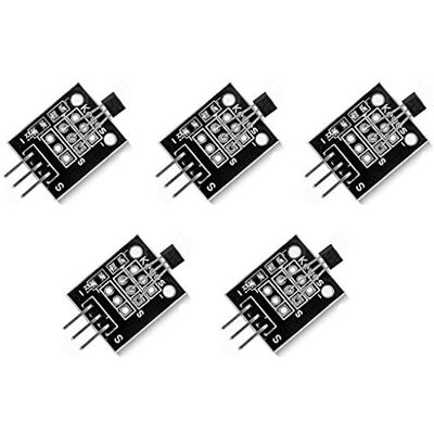 DollaTek 5 unidades efeito Hall KY-003 módulo sensor magnético DC 5 V para Arduino PIC AVR Smart Cars DollaTek 5 unidades efeito Hall KY-003 módulo sensor magnético DC 5 V para Arduino PIC AVR Smart Cars
