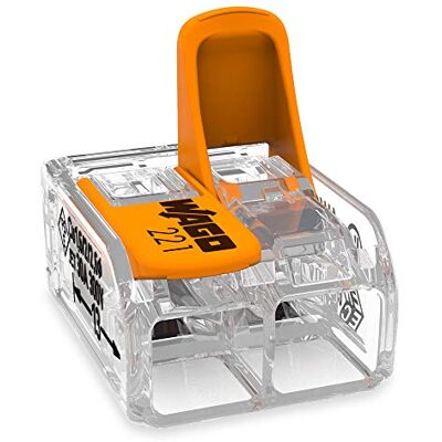 WAGO Terminais de ligação 2 condutores, até 6 mm², 50 unidades, conector de cabo compacto com alavancas para todos os tipos de condutores em todo o mundo, segurança confirmada de WAGO Terminais de ligação 2 condutores, até 6 mm², 50 unidades, conector de cabo compacto com alavancas para todos os tipos de condutores em todo o mundo, segurança confirmada de