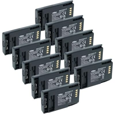 vhbw 10 x bateria compatível com Motorola MTP850S MTP800, CEP400, PTX850, MTP850 Zeon rádio (2200 mAh, 3,7 V, Li-Ion) vhbw 10 x bateria compatível com Motorola MTP850S MTP800, CEP400, PTX850, MTP850 Zeon rádio (2200 mAh, 3,7 V, Li-Ion)