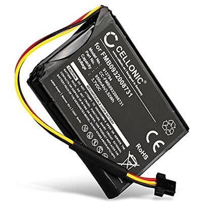 CELLONIC Bateria compatível com Tomtom Go 500, Start 50, 600, One 140, VF65 950 mAh, 3,7 V, iões de lítio para TomTom Go Live 825 Europe, ONE 140S, 1EK0.052.02, 4EK0.001.02, 500 (2013), 510, ONE 140S CELLONIC Bateria compatível com Tomtom Go 500, Start 50, 600, One 140, VF65 950 mAh, 3,7 V, iões de lítio para TomTom Go Live 825 Europe, ONE 140S, 1EK0.052.02, 4EK0.001.02, 500 (2013), 510, ONE 140S