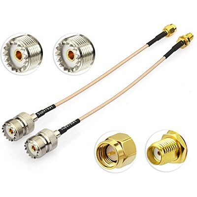 Superbat Cabo SMA macho / feminino para UHF SO239 RG316 15 cm 50 Ohm 2 Baixa perda, flexível, alta resistência à temperatura, para VNA/analisador de antena / rádio amador / medidor ROE/ carga Superbat Cabo SMA macho / feminino para UHF SO239 RG316 15 cm 50 Ohm 2 Baixa perda, flexível, alta resistência à temperatura, para VNA/analisador de antena / rádio amador / medidor ROE/ carga