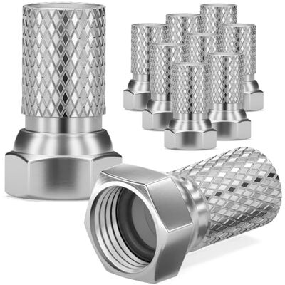 HB-DIGITAL Conjunto de conector F de 7 mm de largura para cabo de antena coaxial, cabo de satélite de instalações BK HB-DIGITAL Conjunto de conector F de 7 mm de largura para cabo de antena coaxial, cabo de satélite de instalações BK