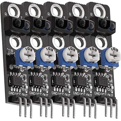 AZDelivery 5 x módulo KY-033 para evitar obstáculos com seguidor de linhas infravermelhas TCRT5000, compatível com Arduino com E-Book incluído! AZDelivery 5 x módulo KY-033 para evitar obstáculos com seguidor de linhas infravermelhas TCRT5000, compatível com Arduino com E-Book incluído!