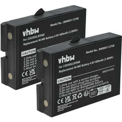 vhbw 2X bateria substitui Ikusi BT06K, 2303692 para controlo remoto industrial (600 mAh, 4,8 V, NiMH) preto 2303692 para mando a distancia industrial (600 mAh, 4,8 V, NiMH) negro vhbw 2X bateria substitui Ikusi BT06K, 2303692 para controlo remoto industrial (600 mAh, 4,8 V, NiMH) preto 2303692 para mando a distancia industrial (600 mAh, 4,8 V, NiMH) negro