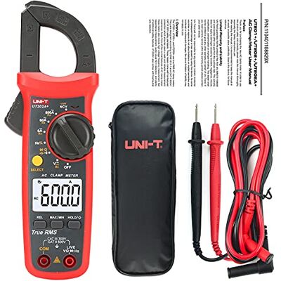 Uni-T UT202A Medidor de pinça digital 6000 contas gama automática RMS verdadeiro; luz de fundo; multímetro NCV Uni-T UT202A Medidor de pinça digital 6000 contas gama automática RMS verdadeiro; luz de fundo; multímetro NCV