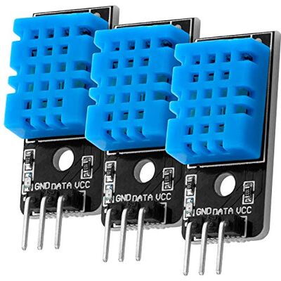AZDelivery 3 x módulo de sensor de temperatura KY-015 DHT11, compatível com Arduino com E-Book incluído! AZDelivery 3 x módulo de sensor de temperatura KY-015 DHT11, compatível com Arduino com E-Book incluído!