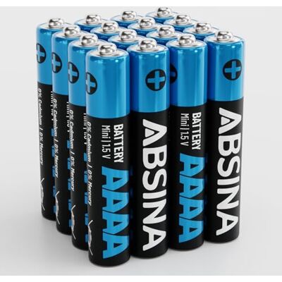 ABSINA 16 pilhas AAAA para lápis digital, Surface Pen, Stylus de Tablet e muito mais Pilha AAAA 1,5V Alcalina Pilhas AAAA Lápis LR61 E96 Pilhas AAAA alcalinas, Pilha AAAA Surface, AAAA Battery ABSINA 16 pilhas AAAA para lápis digital, Surface Pen, Stylus de Tablet e muito mais Pilha AAAA 1,5V Alcalina Pilhas AAAA Lápis LR61 E96 Pilhas AAAA alcalinas, Pilha AAAA Surface, AAAA Battery
