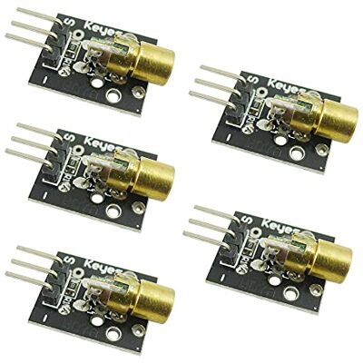 Aihasd KY-008 650nm 5V módulo de sensor laser para Arduino com código de demonstração Aihasd KY-008 650nm 5V módulo de sensor laser para Arduino com código de demonstração