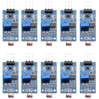 DollaTek 10 unidades módulo de sensor de intensidade de luz digital Photo resistente ao motor para Arduino UNO DollaTek 10 unidades módulo de sensor de intensidade de luz digital Photo resistente ao motor para Arduino UNO