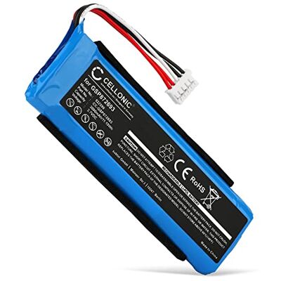 CELLONIC Bateria compatível com JBL Flip 3, GSP872693, GSP872693 02 3000 mAh, 3,7 V, polímero de lítio para JBL P763098 03 CELLONIC Bateria compatível com JBL Flip 3, GSP872693, GSP872693 02 3000 mAh, 3,7 V, polímero de lítio para JBL P763098 03