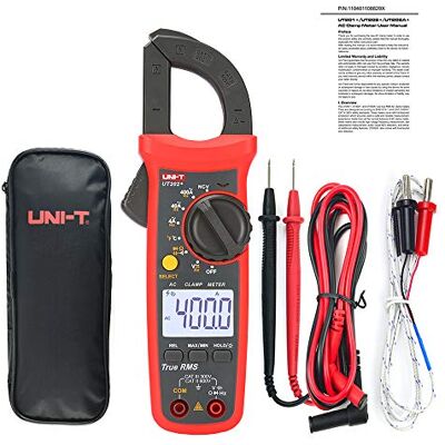 Uni-T UT202 Multímetro automático com pinça de medição de corrente com ecrã LCD Uni-T UT202 Multímetro automático com pinça de medição de corrente com ecrã LCD