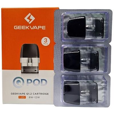 GEEKVAPE Q Cartridge 1,2 Ohm 8-12 W Top filing Design for Sonder Q/Wenax Q kit -2 ml (3 peças 1,2 pouces) sem nicotina GEEKVAPE Q Cartridge 1,2 Ohm 8-12 W Top filing Design for Sonder Q/Wenax Q kit -2 ml (3 peças 1,2 pouces) sem nicotina