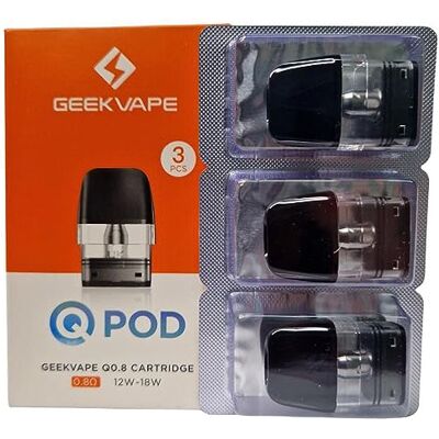 GEEKVAPE Q Cartridge 0,8 Ohm 12-18 W Top filing Design for Sonder Q/Wenax Q kit -2 ml (3 peças 0,8 pouces) sem Nicotine GEEKVAPE Q Cartridge 0,8 Ohm 12-18 W Top filing Design for Sonder Q/Wenax Q kit -2 ml (3 peças 0,8 pouces) sem Nicotine