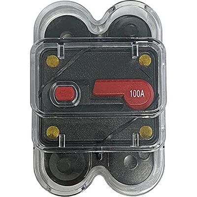 Offgridtec ® Interruptor de segurança CC manual, 12 V, 24 V, 48 V, 100 A, IP56, sobrecarga, curto-circuito Offgridtec ® Interruptor de segurança CC manual, 12 V, 24 V, 48 V, 100 A, IP56, sobrecarga, curto-circuito