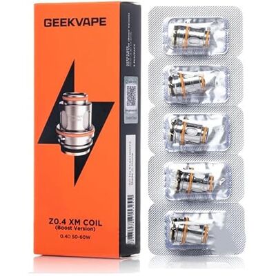 GEEKVAPE Z0,4 XM Coil 0,4 ohm (Boost Version) 5 unidades para Z Subohm Tank 5, Aegis Legend 5, L200, Z Fli Tank, M100, S100, T200, sem nicotine, sem líquido GEEKVAPE Z0,4 XM Coil 0,4 ohm (Boost Version) 5 unidades para Z Subohm Tank 5, Aegis Legend 5, L200, Z Fli Tank, M100, S100, T200, sem nicotine, sem líquido