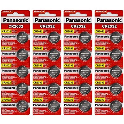 Panasonic CR2032 Bateria de botão de lítio de 3 volts (20 baterias) Panasonic CR2032 Bateria de botão de lítio de 3 volts (20 baterias)
