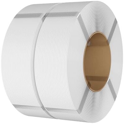 eSUN PLA Filamento de substituição de 1,75 mm, precisão dimenonal +/- 0,05 mm, 1 kg por bobina, 2 bobinas para impressoras 3D, branco e branco eSUN PLA Filamento de substituição de 1,75 mm, precisão dimenonal +/- 0,05 mm, 1 kg por bobina, 2 bobinas para impressoras 3D, branco e branco